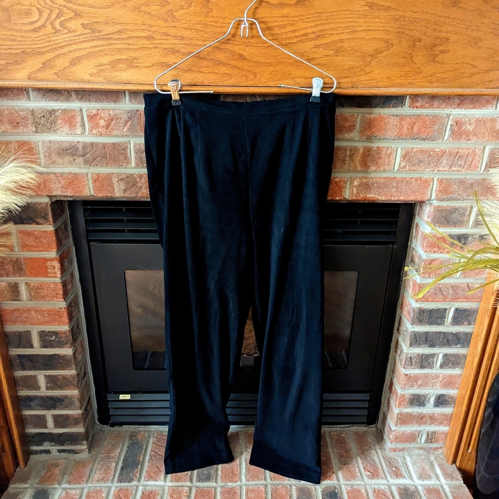 Go Go brand black lounge pants women's plus size 1x